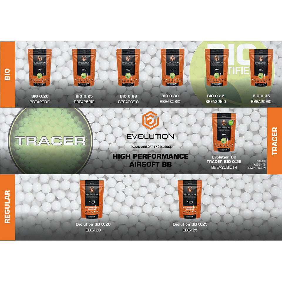Evolution 0,30g High Performance BBs Bio (20 x 1kg) doos