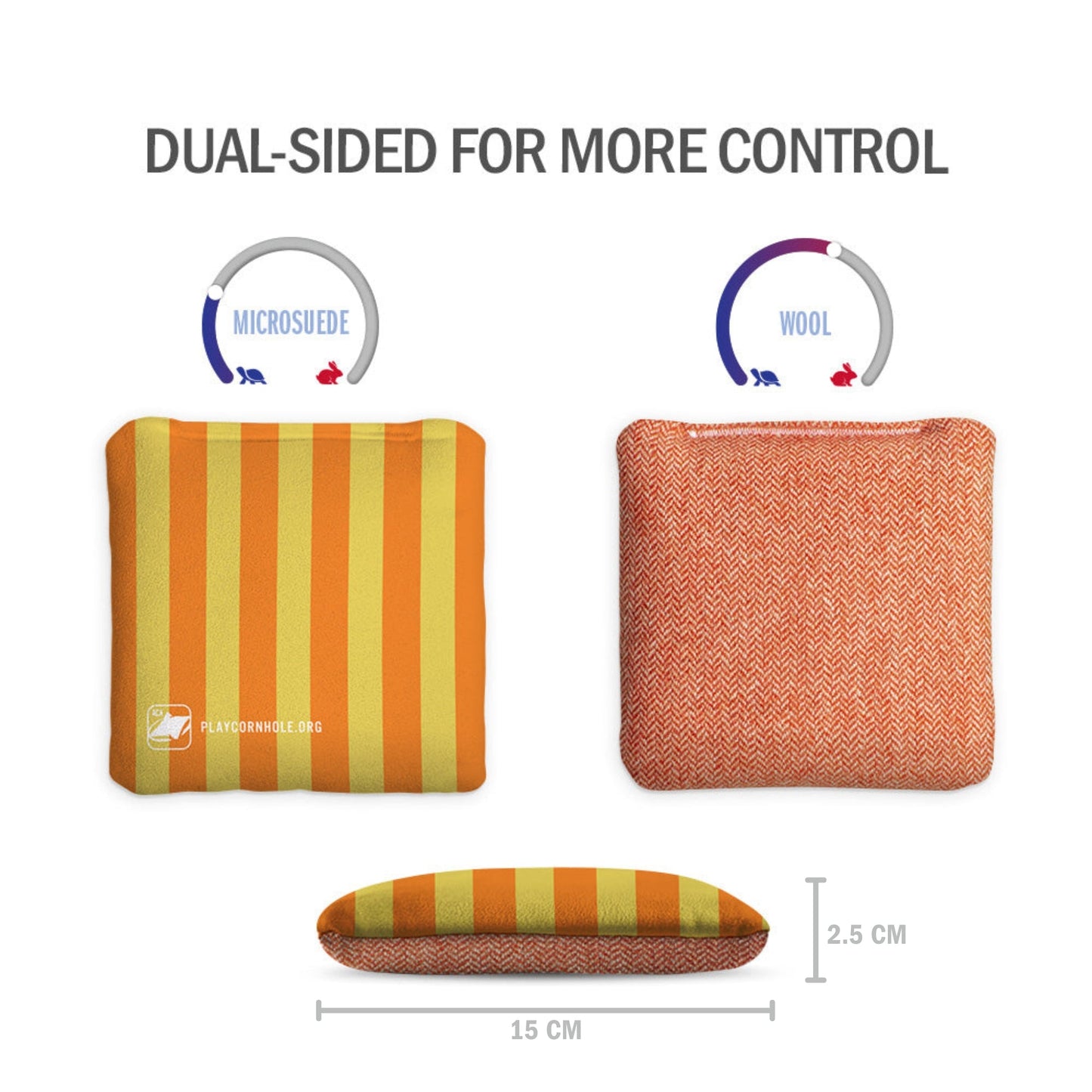 Beach Stripes Synergy Soft Cornhole Zakjes (15x15 cm)