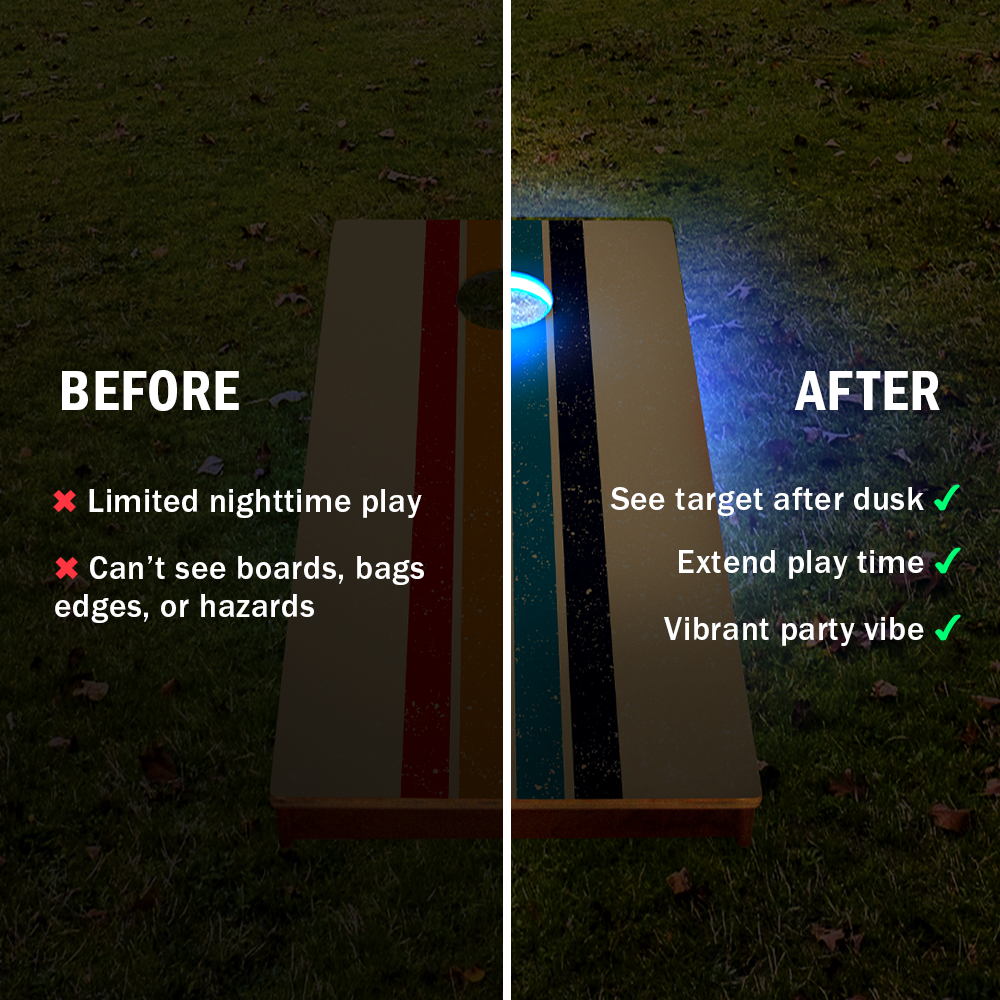 ACA Eclipse LED Cornhole Borden Verlichtingsset