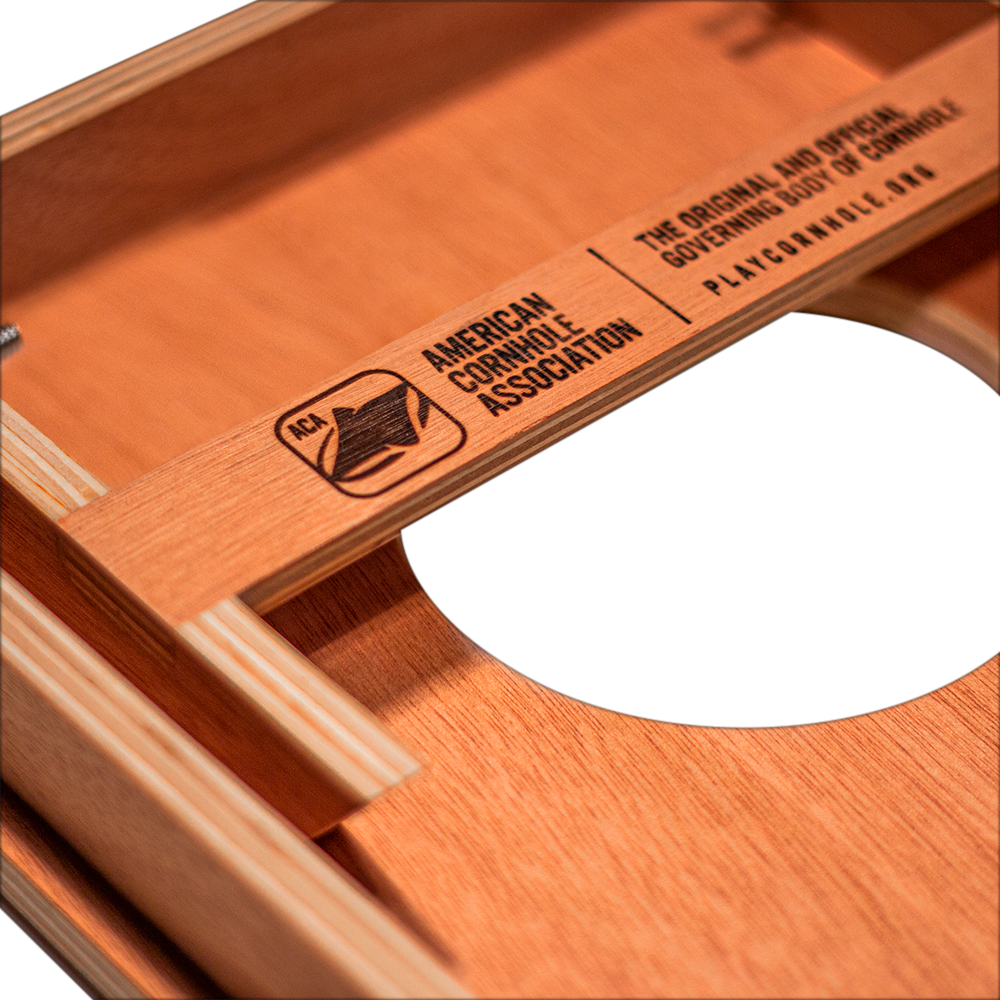 Classic Stripes Natural Wood Blues- 2x Cornhole Borden (30 x 60cm)