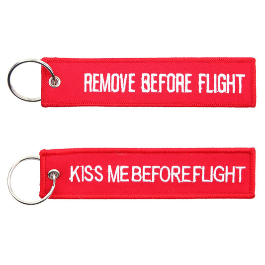 Sleutelhanger RBF + Kiss me before flight #68