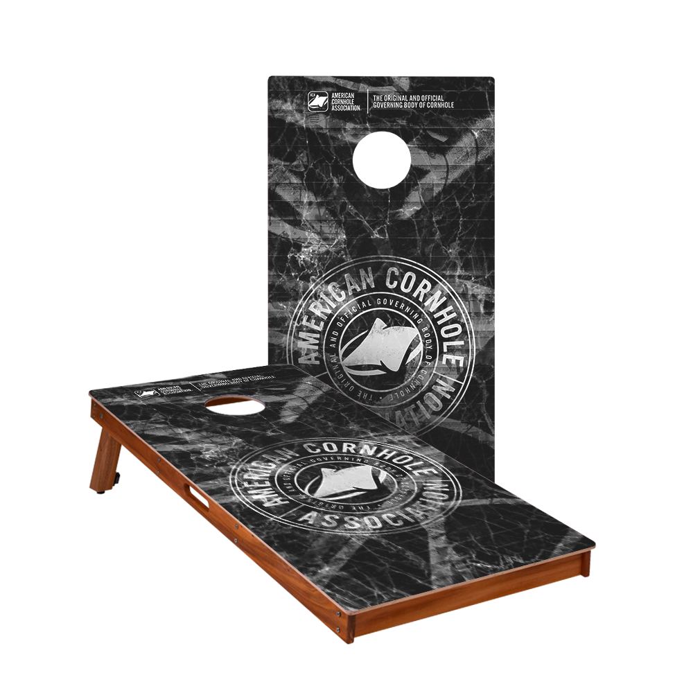 ACA Black Grunge Tournament Gold Series - 1x Cornhole Bord