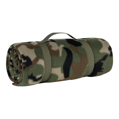 Fleece deken camouflage