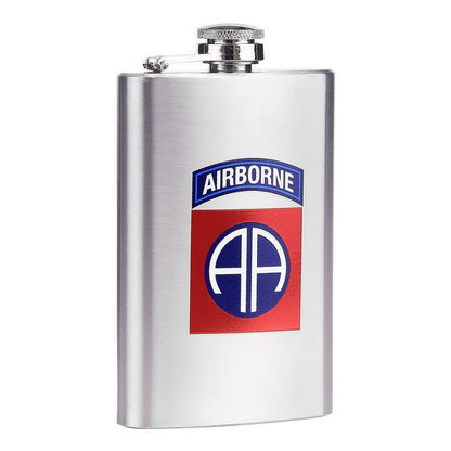 Zakfles 5 ounce 82nd Airborne RVS