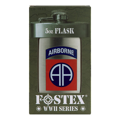 Zakfles 5 ounce 82nd Airborne RVS