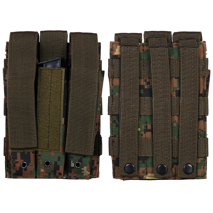 Molle pouch side arm 3 magazijnen met sluiting #D