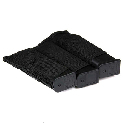 Triple elastic magazine pistol pouch LQ16011-3