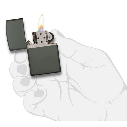 Zippo mat groen