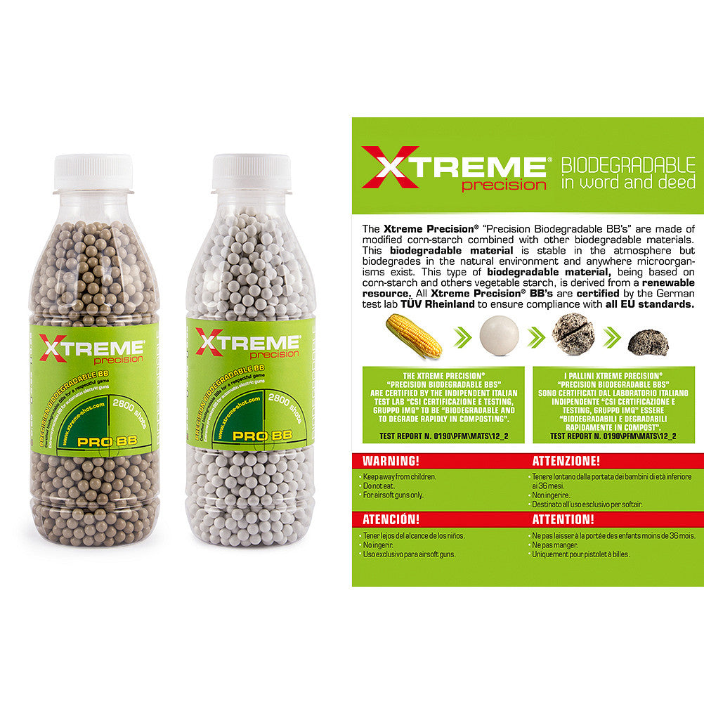 Xtreme Precision 0,20g BBs Bio White (2800 bb) fles