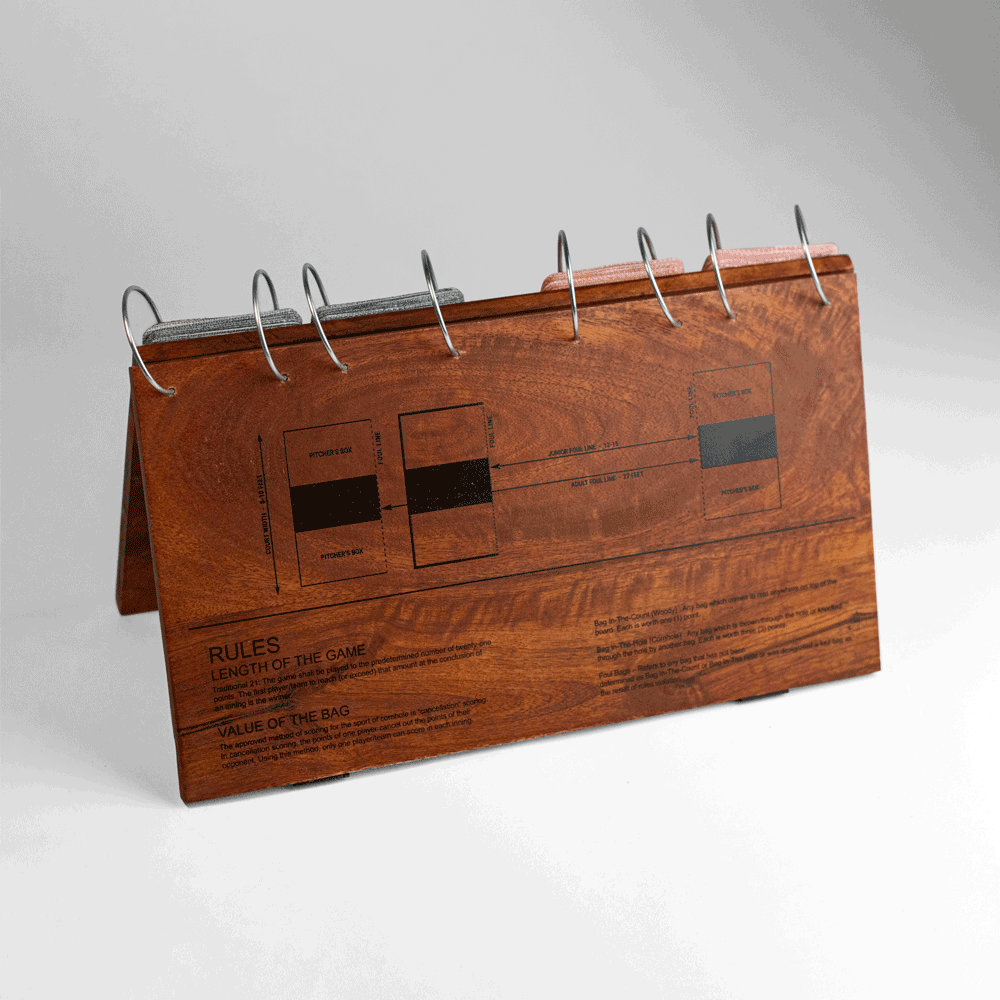 Draagbaar Cornhole Scorebord