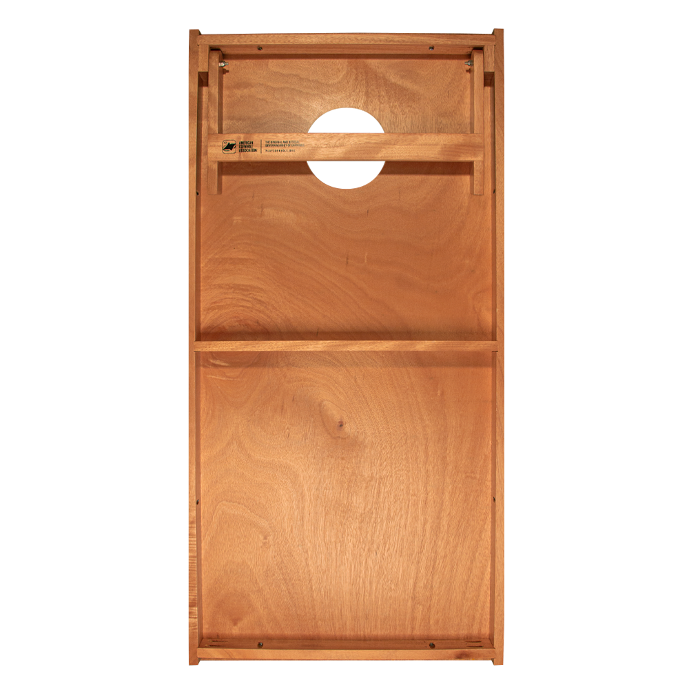Classic Stripes Natural Wood Blues - 2x Cornhole Borden (60 x 120cm)