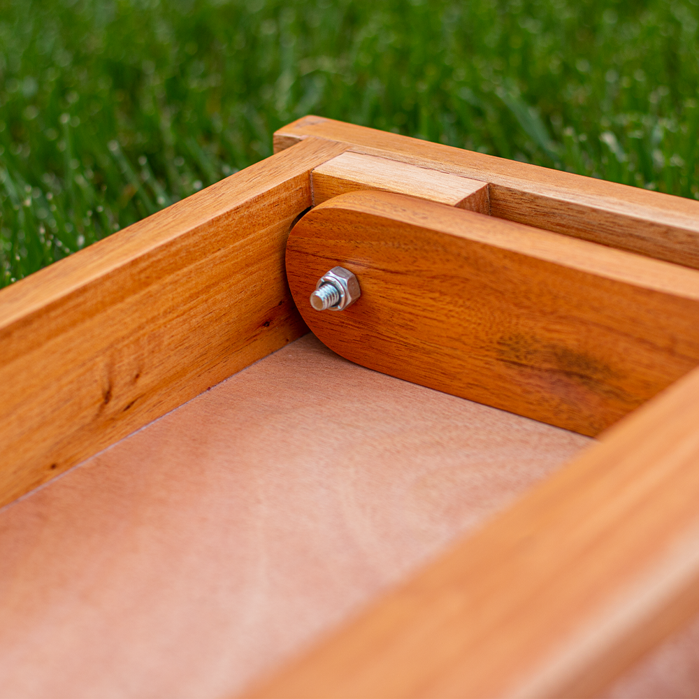 Classic Stripes Natural Wood Blues - 2x Cornhole Borden (60 x 120cm)
