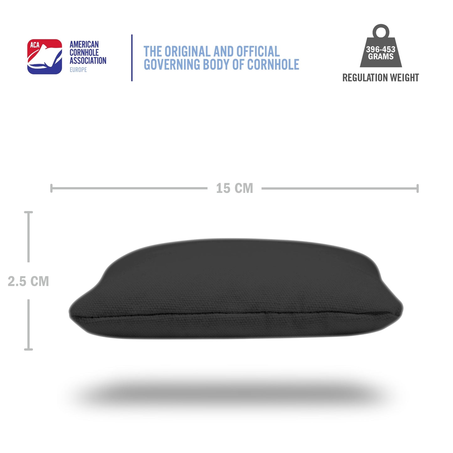 Black Daily 66x Cornhole Zakjes (15x15 cm)