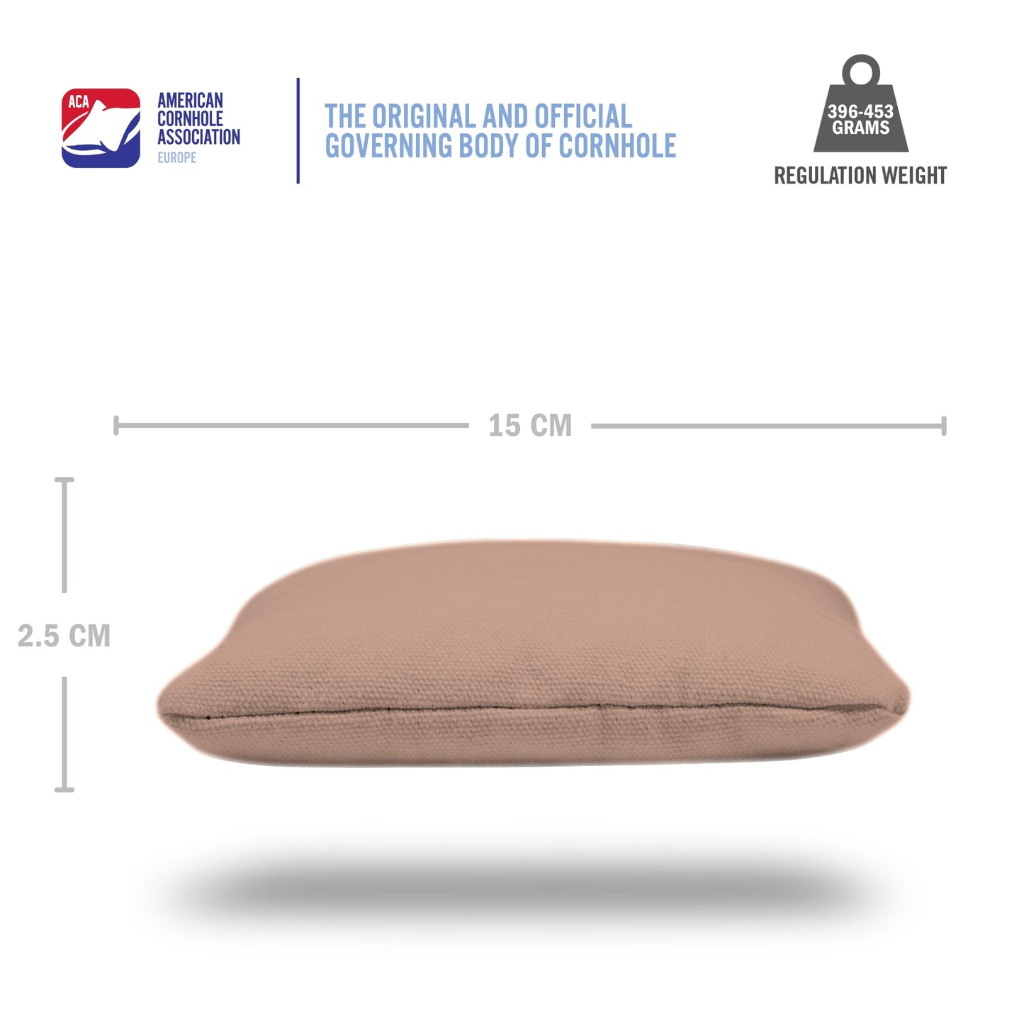 Khaki Daily 66x Cornhole Zakjes (15x15 cm)