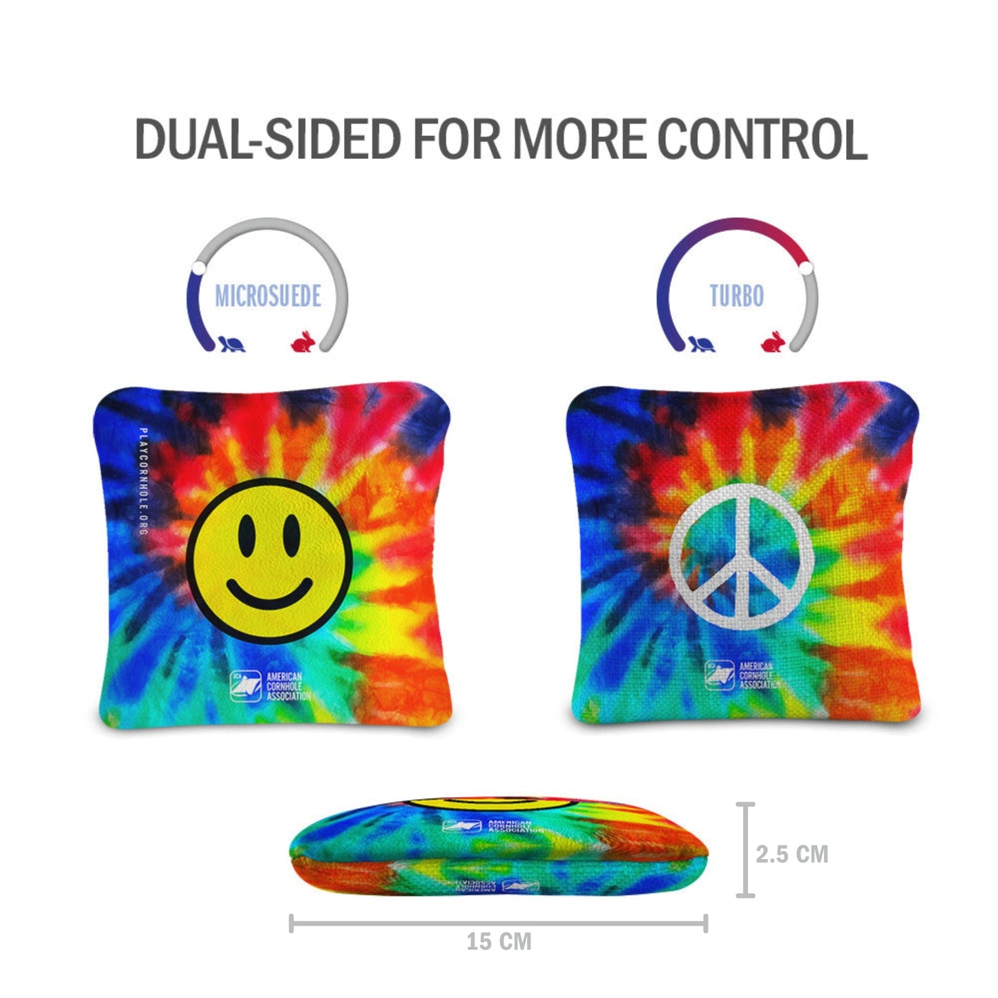 Tie-Dye Synergy Pro Cornhole Zakjes (15x15 cm)