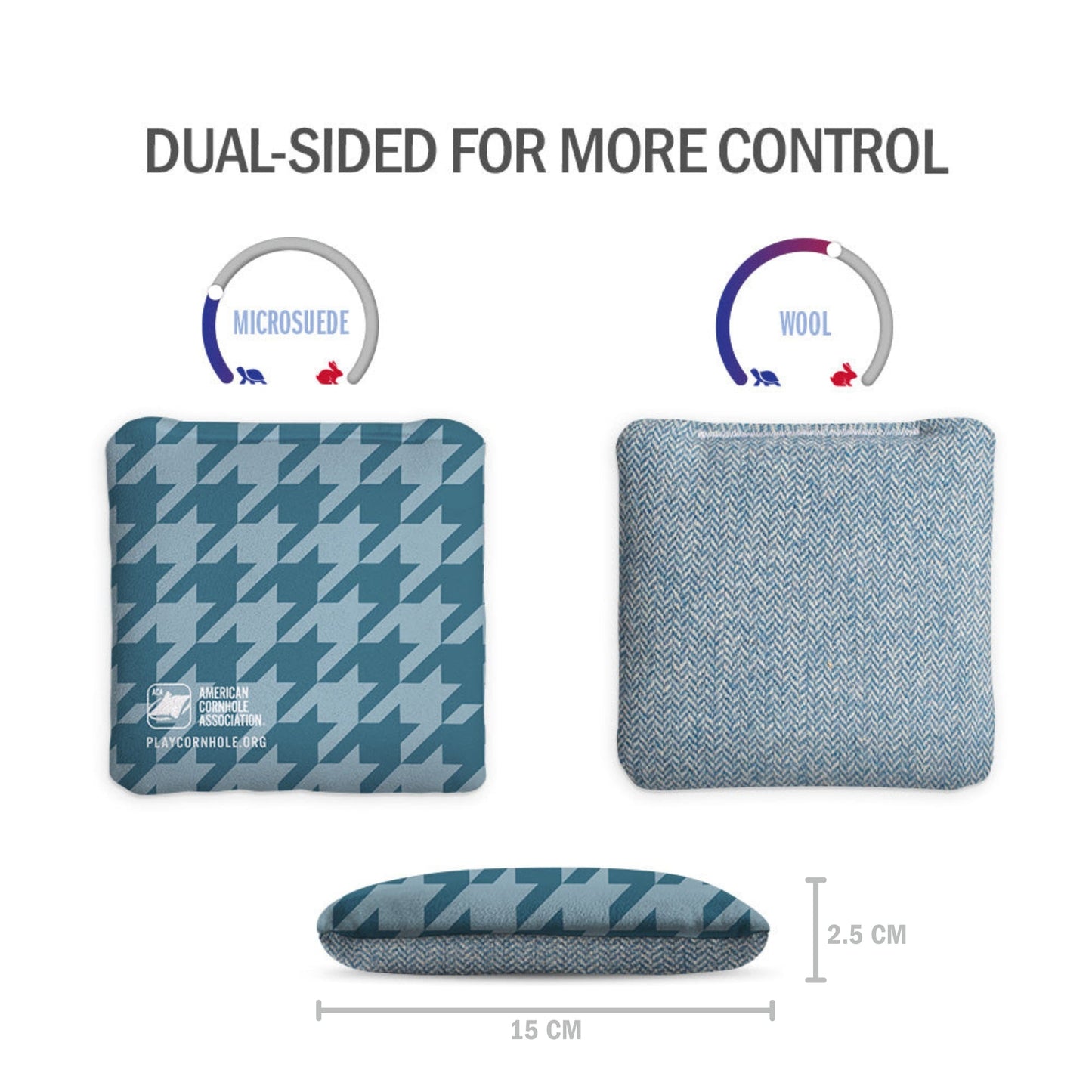 Houndstooth Synergy Soft Cornhole Zakjes (15x15 cm)