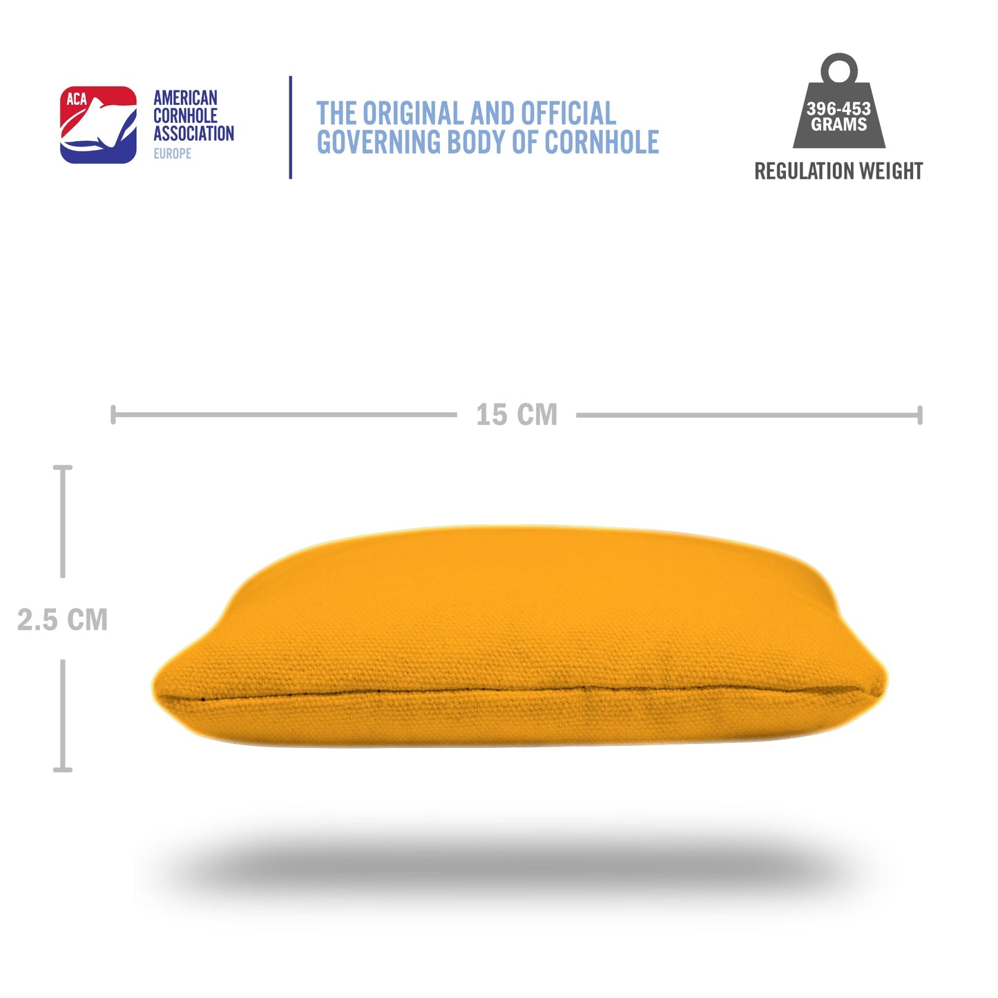 Yellow Daily 66x Cornhole Zakjes (15x15 cm)