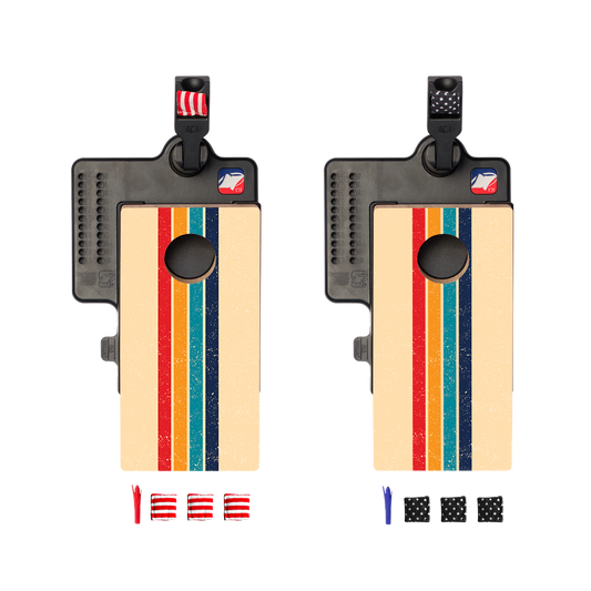 Retro Stripes Double Chuck Mini Cornhole Tafelspel