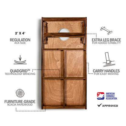 ACA Black Grunge Tournament Gold Series - 1x Cornhole Bord