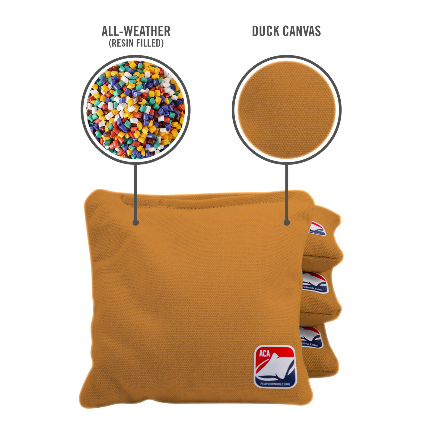 Gold Daily 66x Cornhole Zakjes (15x15 cm)