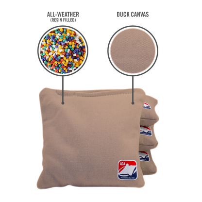 Khaki Daily 66x Cornhole Zakjes (15x15 cm)